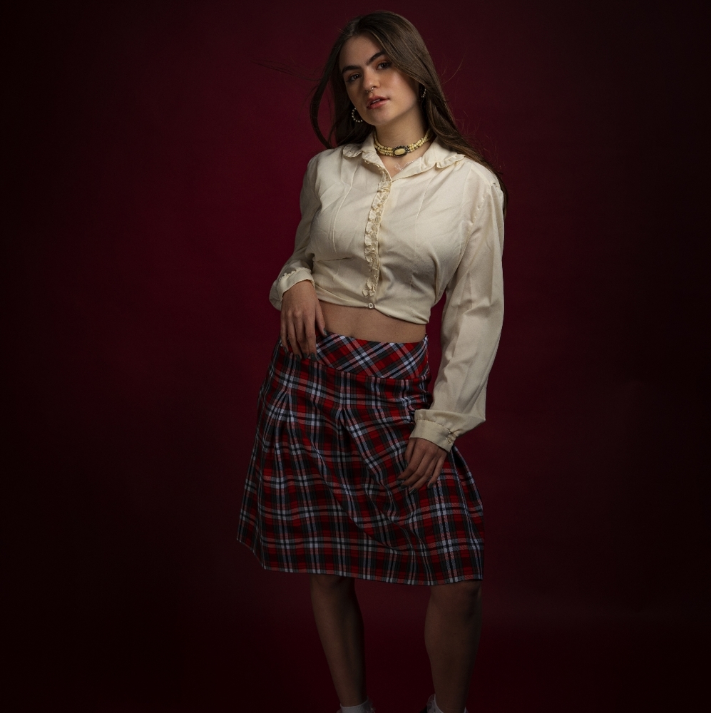Sold 90's Plaid Punk Skirt